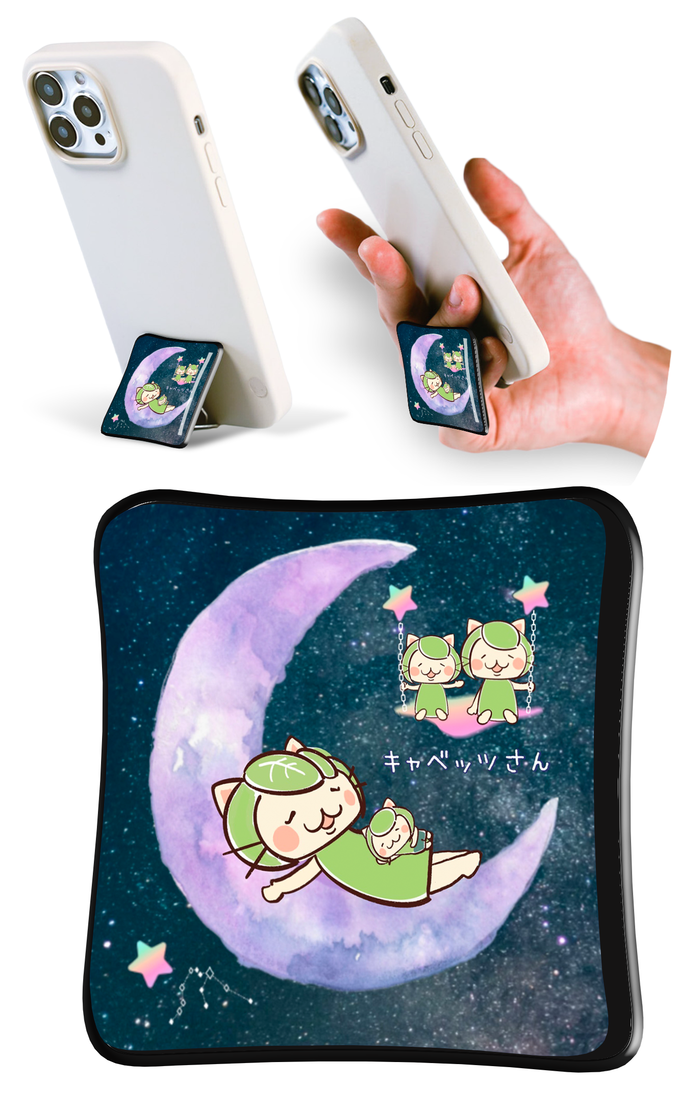 SYANTO Style クリエイターコラボデザイン スマホスタンドリング 内付け