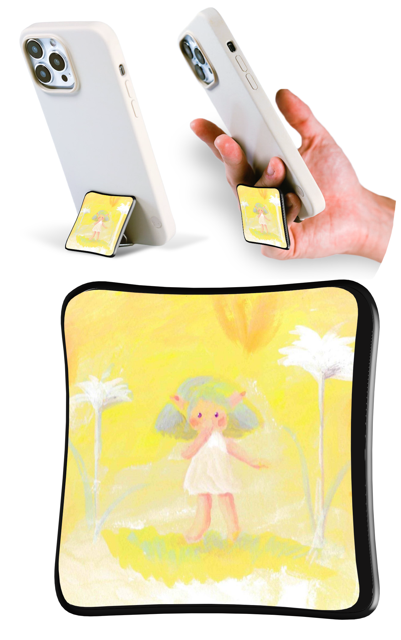 SYANTO Style クリエイターコラボデザイン スマホスタンドリング 内付け