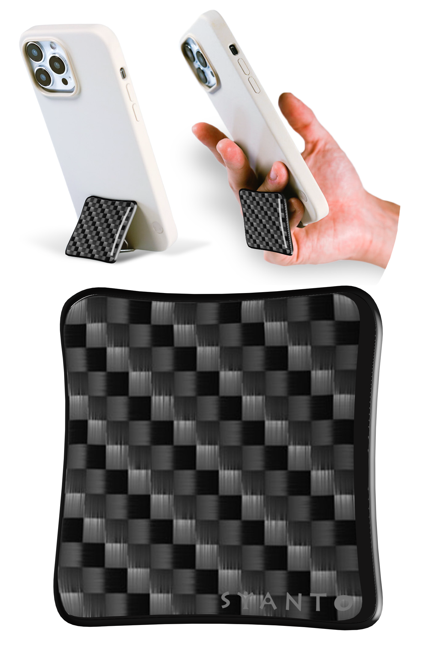 SYANTO Style オリジナルデザイン スマホスタンドリング 内付け