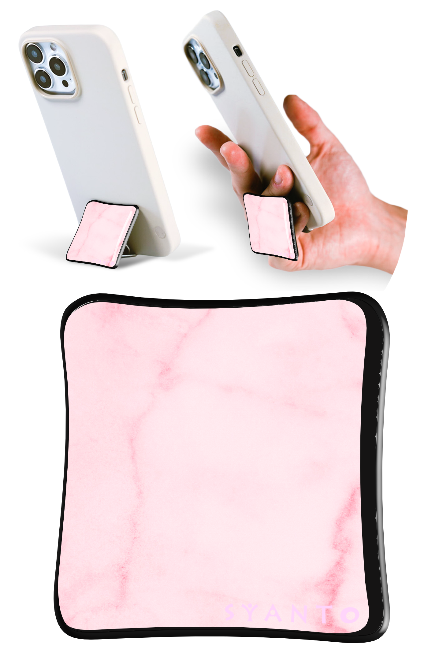 SYANTO Style オリジナルデザイン スマホスタンドリング 内付け