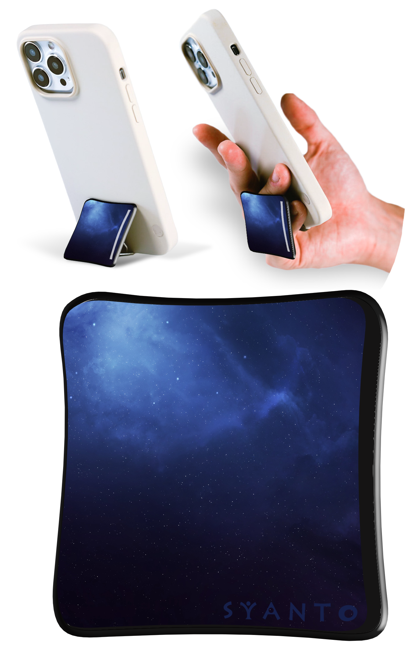 SYANTO Style オリジナルデザイン スマホスタンドリング 内付け