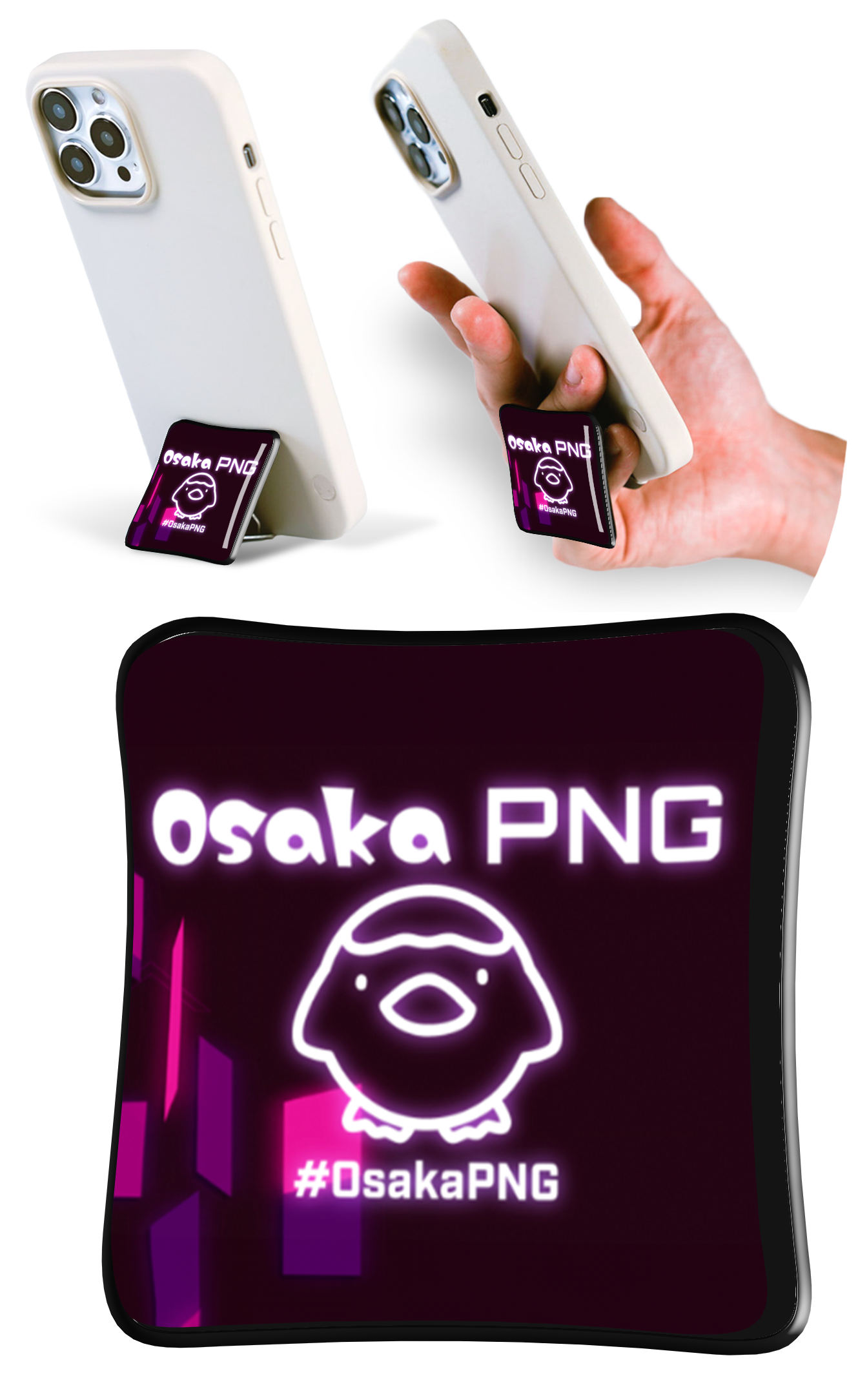 SYANTO Style クリエイターコラボデザイン スマホスタンドリング 内付け